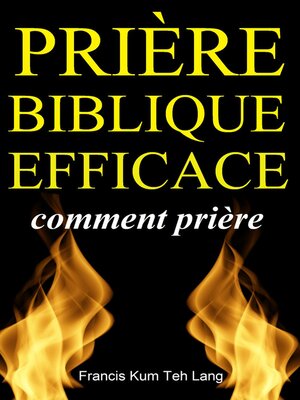 cover image of Prière Biblique Efficace